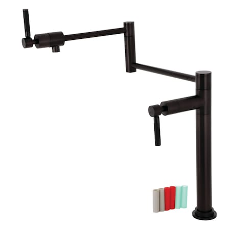 Kingston Brass Deck Mount Pot Filler, Oil Rubbed Bronze KS4705DKL